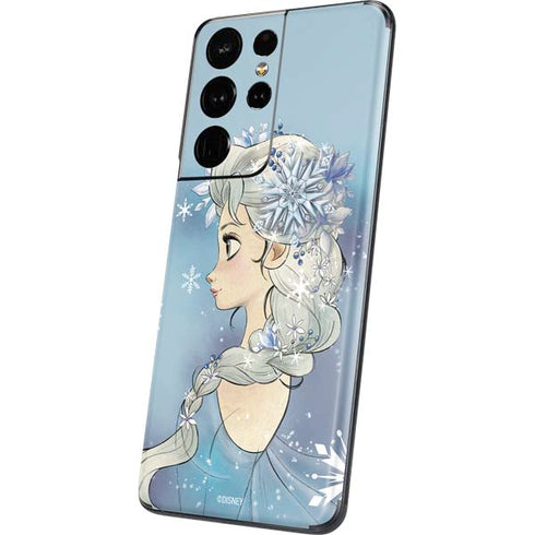 Disney Frozen Elsa Side Portrait Art Galaxy S21 Ultra 5G Skin