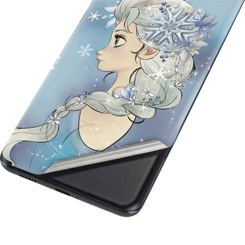 Disney Frozen Elsa Side Portrait Art Galaxy S21 Ultra 5G Skin