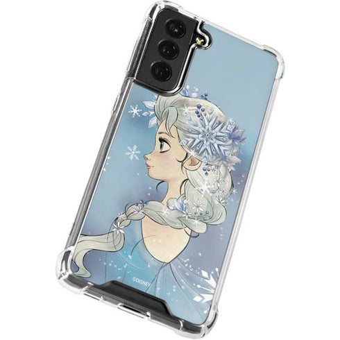 Disney Frozen Elsa Side Portrait Art Galaxy S22 Plus Clear Case
