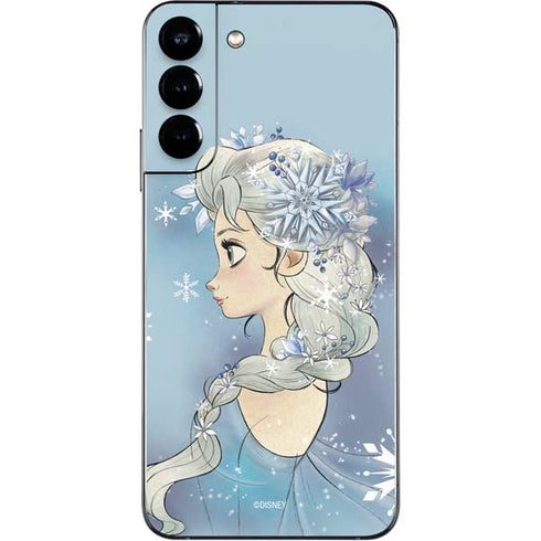 Disney Frozen Elsa Side Portrait Art Galaxy S22 Plus Skin