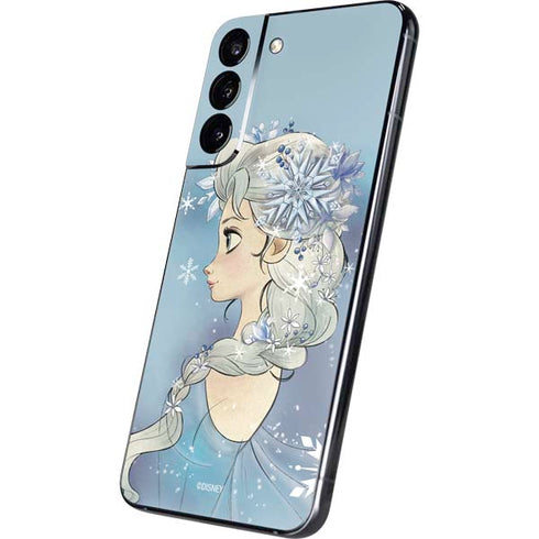 Disney Frozen Elsa Side Portrait Art Galaxy S22 Plus Skin