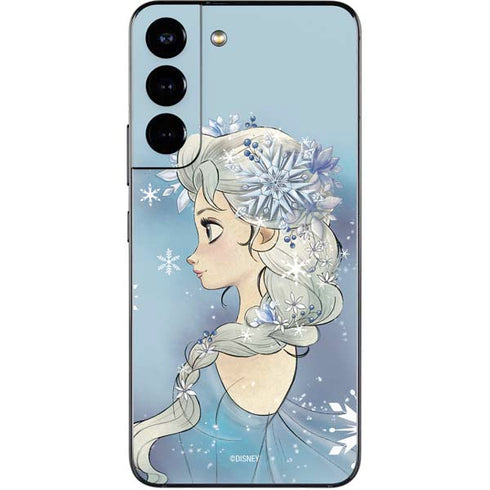 Disney Frozen Elsa Side Portrait Art Galaxy S22 Skin