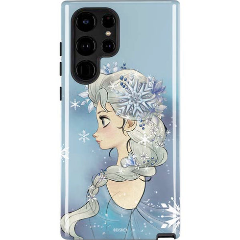 Disney Frozen Elsa Side Portrait Art Galaxy S22 Ultra Pro Case