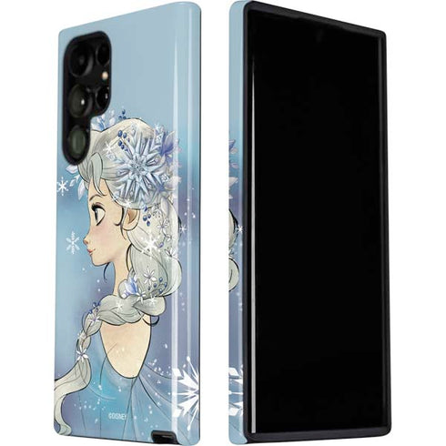 Disney Frozen Elsa Side Portrait Art Galaxy S22 Ultra Pro Case