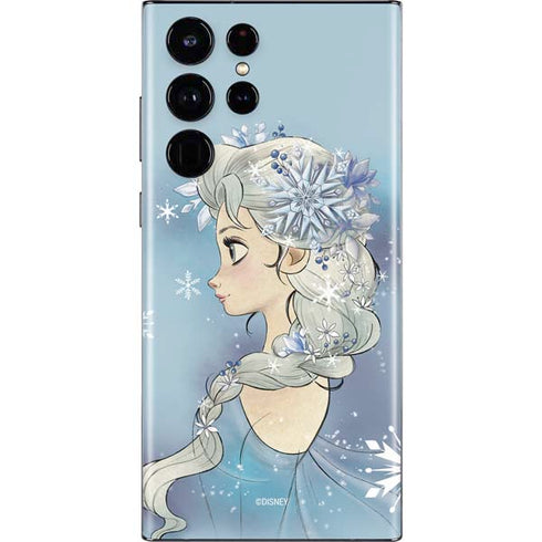 Disney Frozen Elsa Side Portrait Art Galaxy S22 Ultra Skin