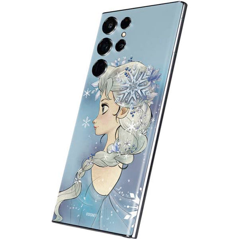Disney Frozen Elsa Side Portrait Art Galaxy S22 Ultra Skin