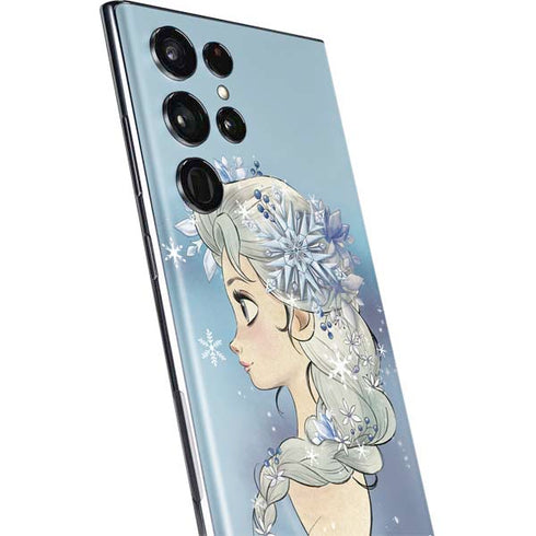 Disney Frozen Elsa Side Portrait Art Galaxy S22 Ultra Skin