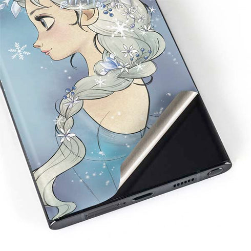 Disney Frozen Elsa Side Portrait Art Galaxy S22 Ultra Skin