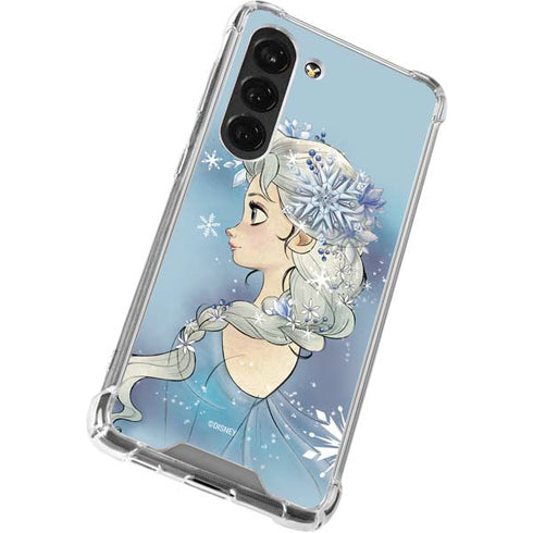 Disney Frozen Elsa Side Portrait Art Galaxy S23 Clear Case