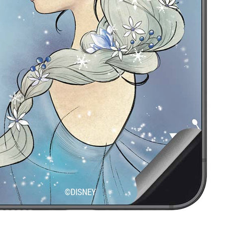 Disney Frozen Elsa Side Portrait Art Galaxy S23 FE Skin