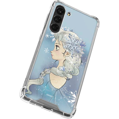 Disney Frozen Elsa Side Portrait Art Galaxy S23 Plus Clear Case
