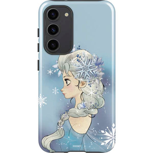 Disney Frozen Elsa Side Portrait Art Galaxy S23 Plus Pro Case