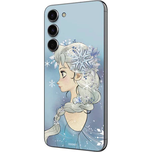 Disney Frozen Elsa Side Portrait Art Galaxy S23 Plus Skin