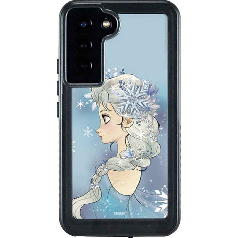 Disney Frozen Elsa Side Portrait Art Galaxy S23 Plus Waterproof Case