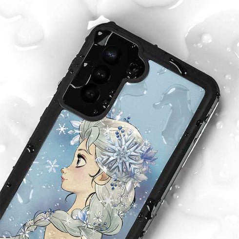 Disney Frozen Elsa Side Portrait Art Galaxy S23 Plus Waterproof Case