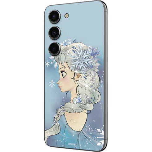 Disney Frozen Elsa Side Portrait Art Galaxy S23 Skin