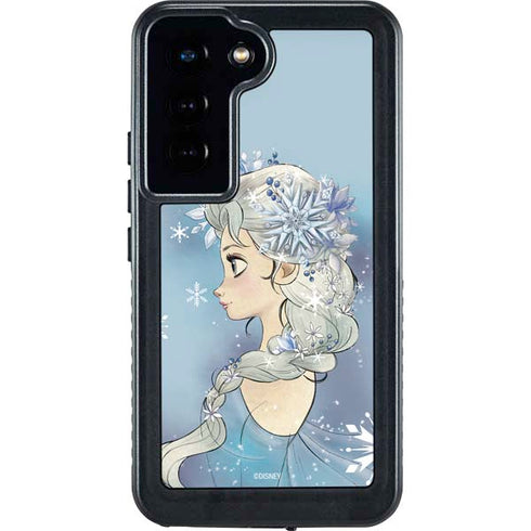 Disney Frozen Elsa Side Portrait Art Galaxy S23 Waterproof Case