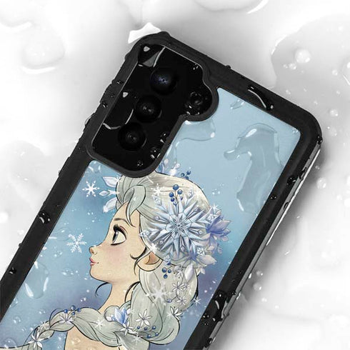 Disney Frozen Elsa Side Portrait Art Galaxy S23 Waterproof Case
