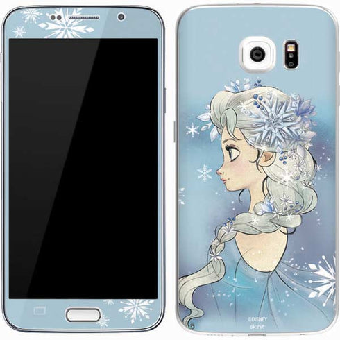 Disney Frozen Elsa Side Portrait Art Galaxy S7 Skin