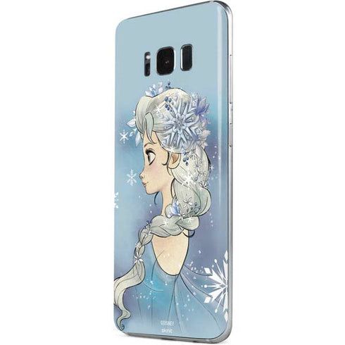 Disney Frozen Elsa Side Portrait Art Galaxy S8 Skin