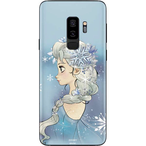 Disney Frozen Elsa Side Portrait Art Galaxy S9 Plus Skin