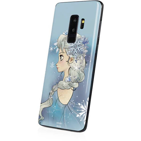 Disney Frozen Elsa Side Portrait Art Galaxy S9 Plus Skin