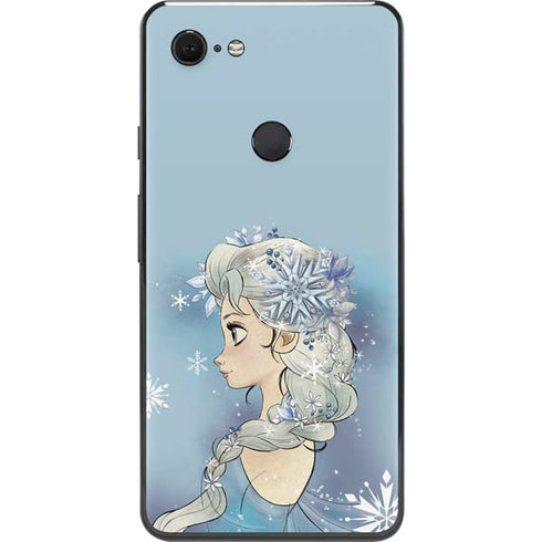 Disney Frozen Elsa Side Portrait Art Google Pixel 3 XL Skin