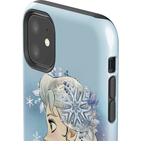 Disney Frozen Elsa Side Portrait Art iPhone 11 Impact Case