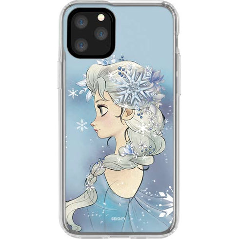 Disney Frozen Elsa Side Portrait Art iPhone 11 Pro Clear Case