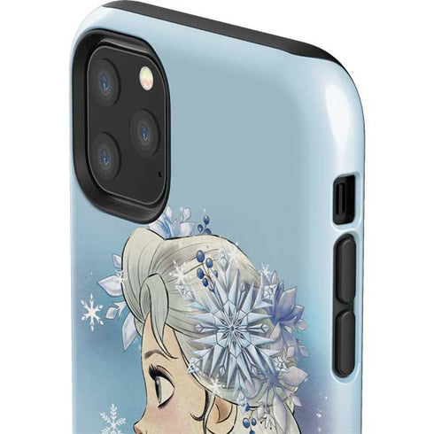 Disney Frozen Elsa Side Portrait Art iPhone 11 Pro Max Impact Case
