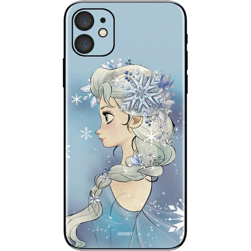 Disney Frozen Elsa Side Portrait Art iPhone 11 Skin