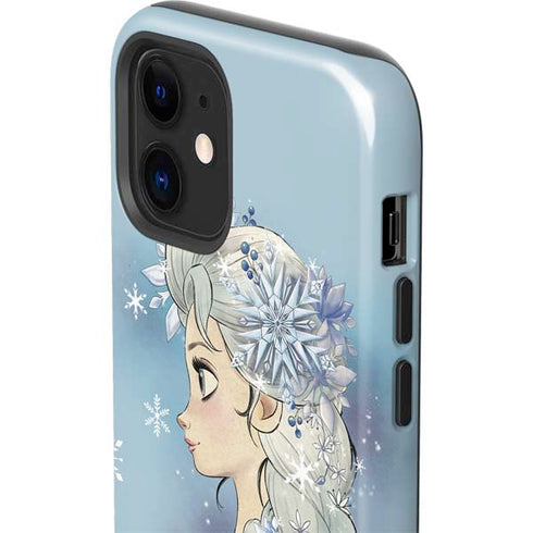 Disney Frozen Elsa Side Portrait Art iPhone 12 Impact Case