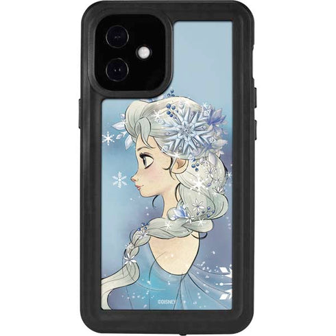 Disney Frozen Elsa Side Portrait Art iPhone 12 Mini Waterproof Case
