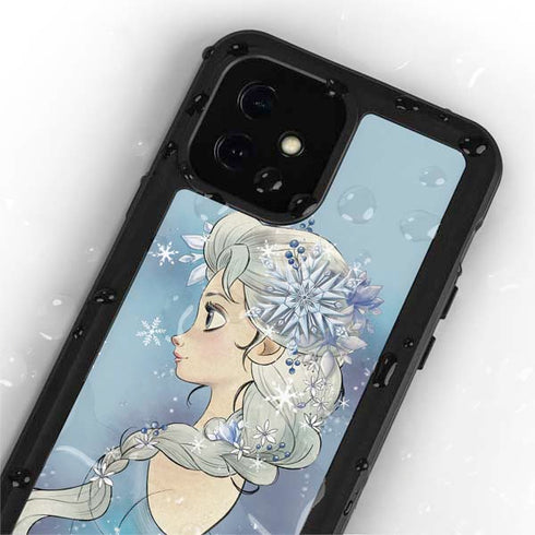 Disney Frozen Elsa Side Portrait Art iPhone 12 Mini Waterproof Case