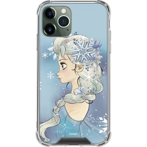 Disney Frozen Elsa Side Portrait Art iPhone 12 Pro Clear Case