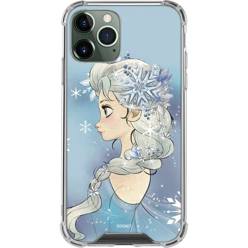 Disney Frozen Elsa Side Portrait Art iPhone 12 Pro Max Clear Case