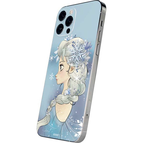 Disney Frozen Elsa Side Portrait Art iPhone 12 Pro Skin