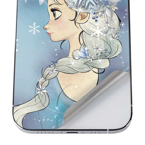 Disney Frozen Elsa Side Portrait Art iPhone 12 Pro Skin