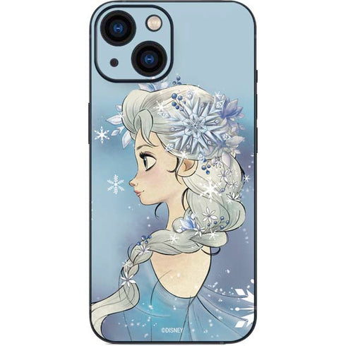 Disney Frozen Elsa Side Portrait Art iPhone 13 Mini Skin
