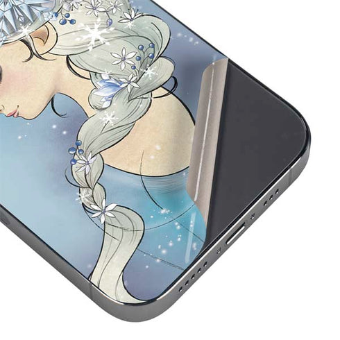 Disney Frozen Elsa Side Portrait Art iPhone 13 Pro Max Skin