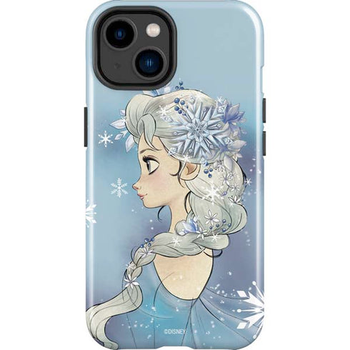 Disney Frozen Elsa Side Portrait Art iPhone 15 Plus Impact Case
