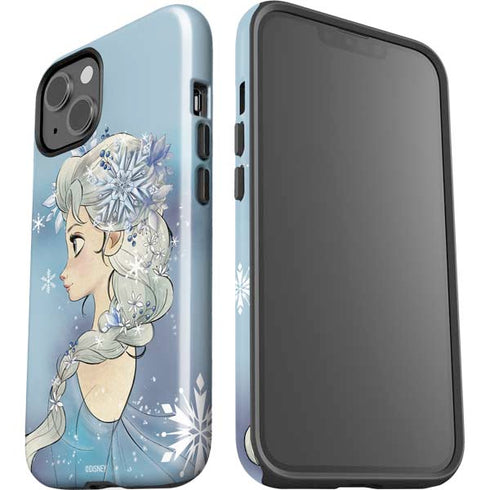 Disney Frozen Elsa Side Portrait Art iPhone 15 Plus Impact Case