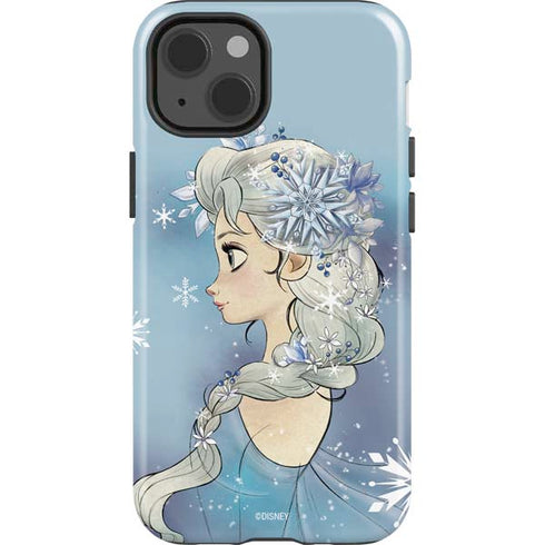 Disney Frozen Elsa Side Portrait Art iPhone 15 Impact Case