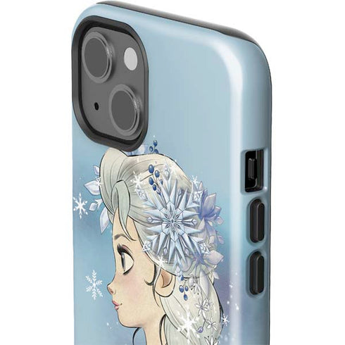 Disney Frozen Elsa Side Portrait Art iPhone 14 Impact Case