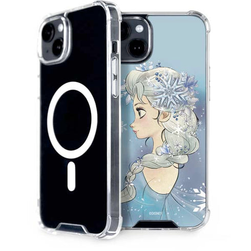 Disney Frozen Elsa Side Portrait Art iPhone 15 Plus MagSafe Case