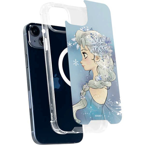 Disney Frozen Elsa Side Portrait Art iPhone 14 Plus MagSafe Case