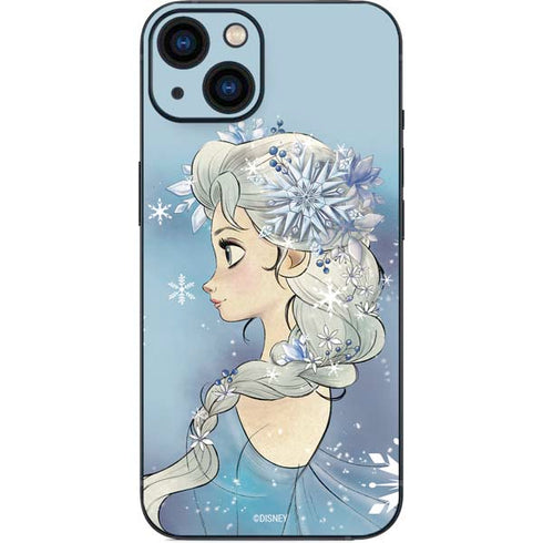 Disney Frozen Elsa Side Portrait Art iPhone 14 Plus Skin