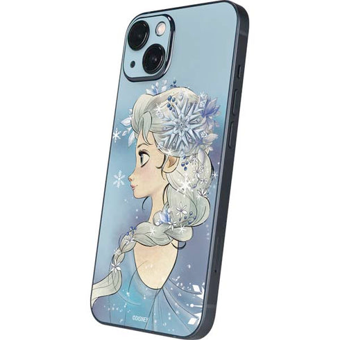 Disney Frozen Elsa Side Portrait Art iPhone 15 Plus Skin