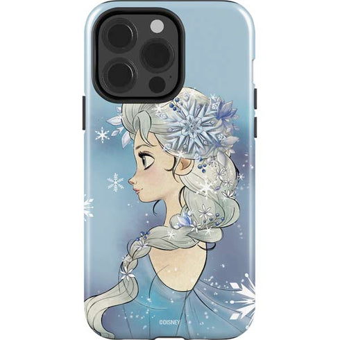 Disney Frozen Elsa Side Portrait Art iPhone 14 Pro Impact Case