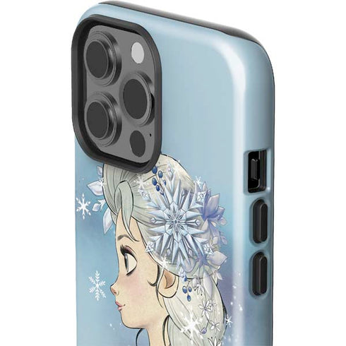 Disney Frozen Elsa Side Portrait Art iPhone 15 Pro Max Impact Case